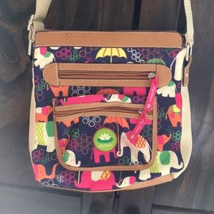 Lily Bloom Crossbody in Elephant Rain